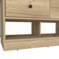 Tulip Storage Bench, Two Drawers, Two Shelves Beige Melamine Engineered Wood