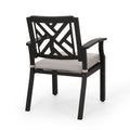 Outdoor Dining Chairs, Light Beige Antique Matte