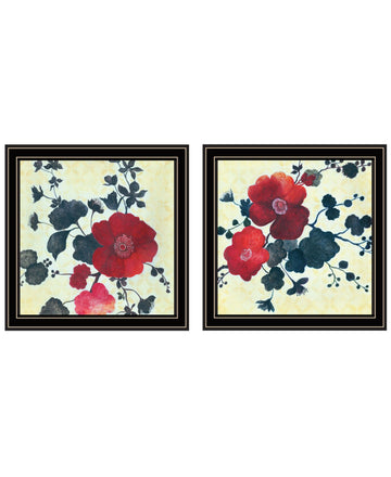 "Japanese Blossoms I" Framed Wall Art For Living Room, Wall Art Print For Home Decor, Bedroom Wall Art By Jg Studio Multicolor Wood Paper