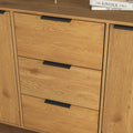 Sideboard Buffet Cabinet with Storage, Wood Coffee Bar 5 or more spaces-natural-particle board