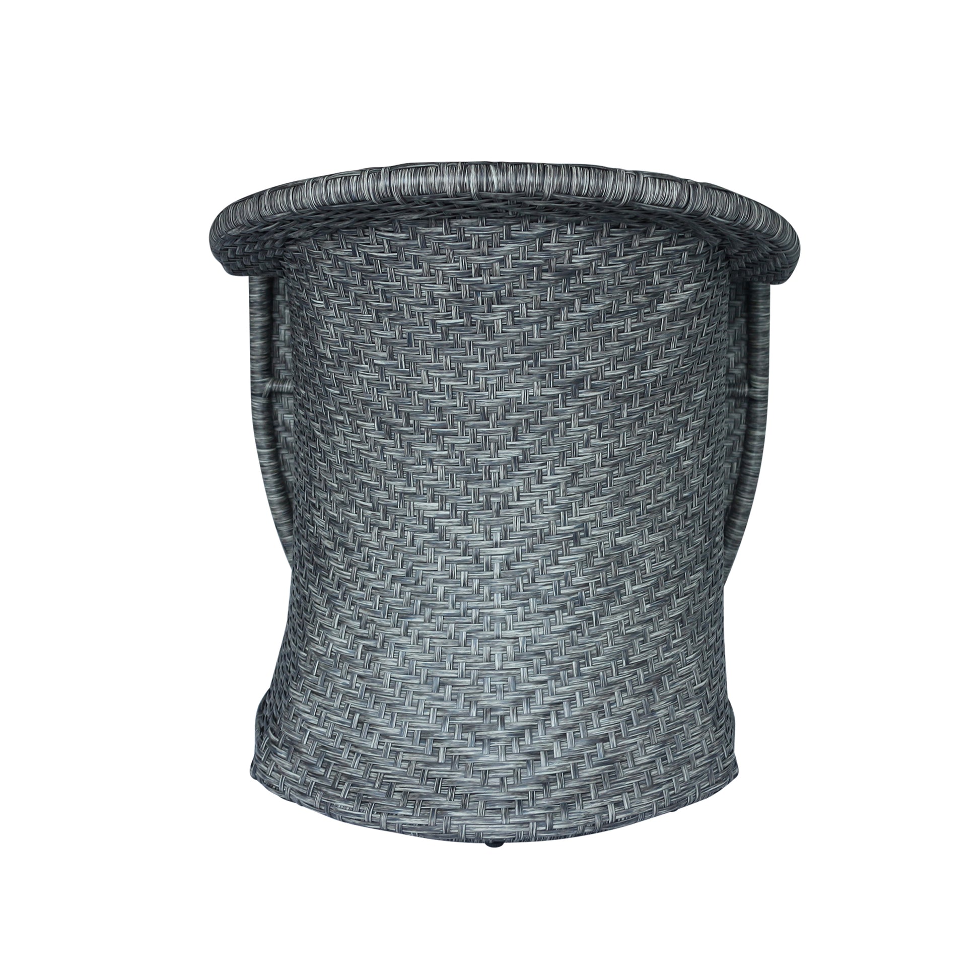 Larchmont Swivel Chair Grey Black Fabric