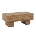 This Modern Rectangular Coffee Table Features A Stylish Wood Color, Making It An Ideal Addition To Any Living Room Or Apartment, And Measures 43.3 