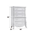 Latisha Chest, White Finish Bd02258 White Wood