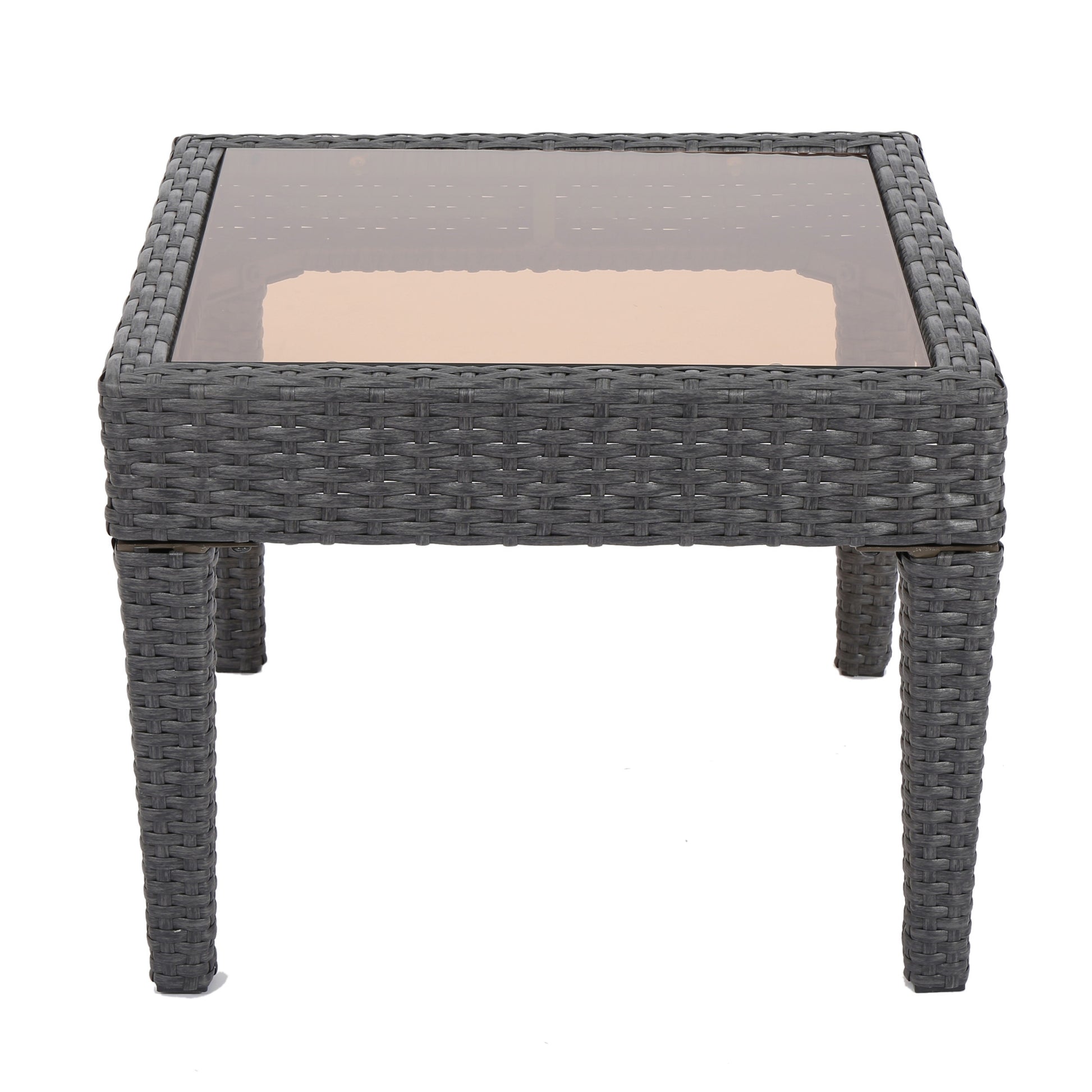 Antibes Accent Table Grey Rattan