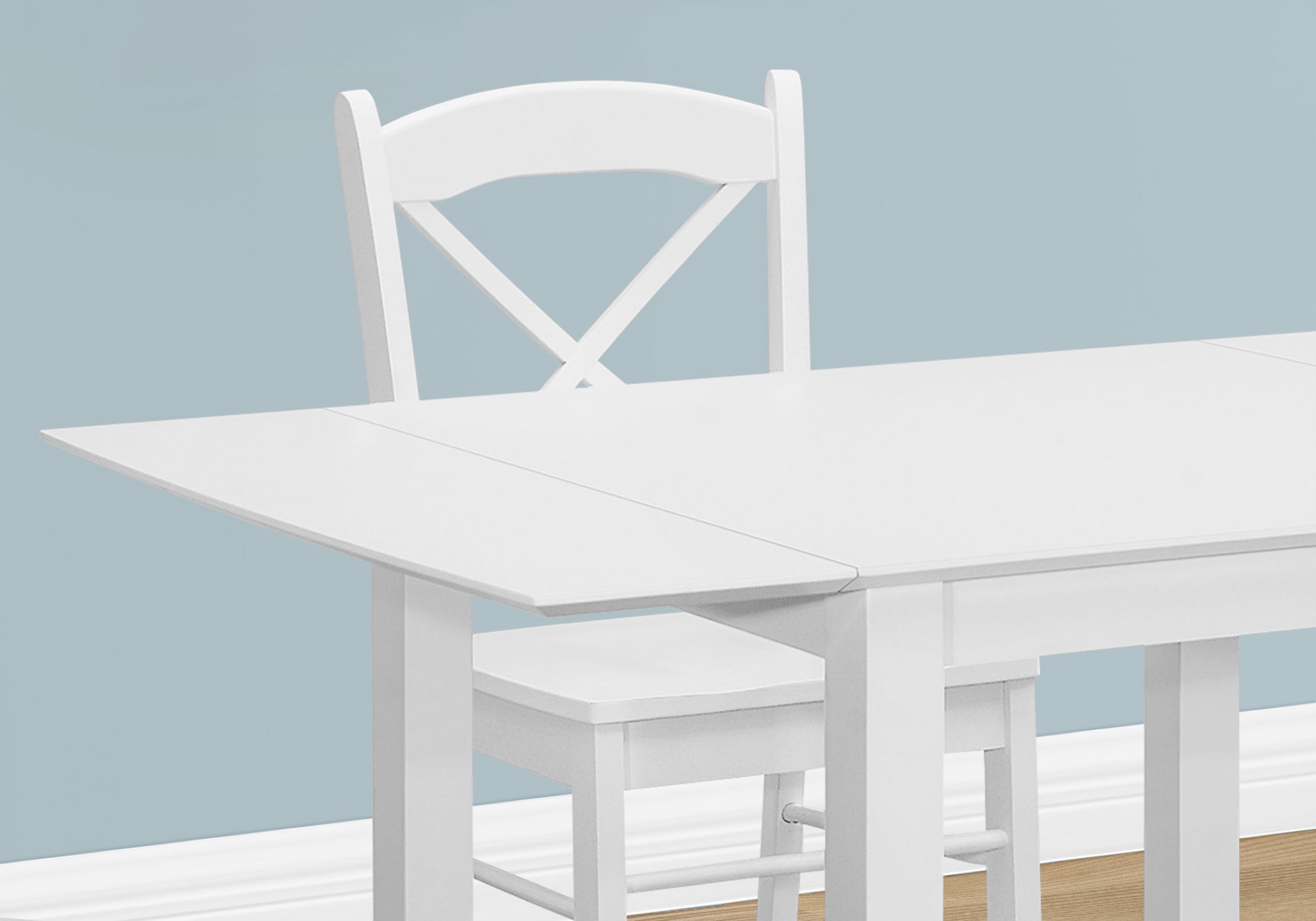 Dining Chair, Set Of 2, Side, Kitchen, Dining Room, White, Wood Legs, Transitional White Solid Wood