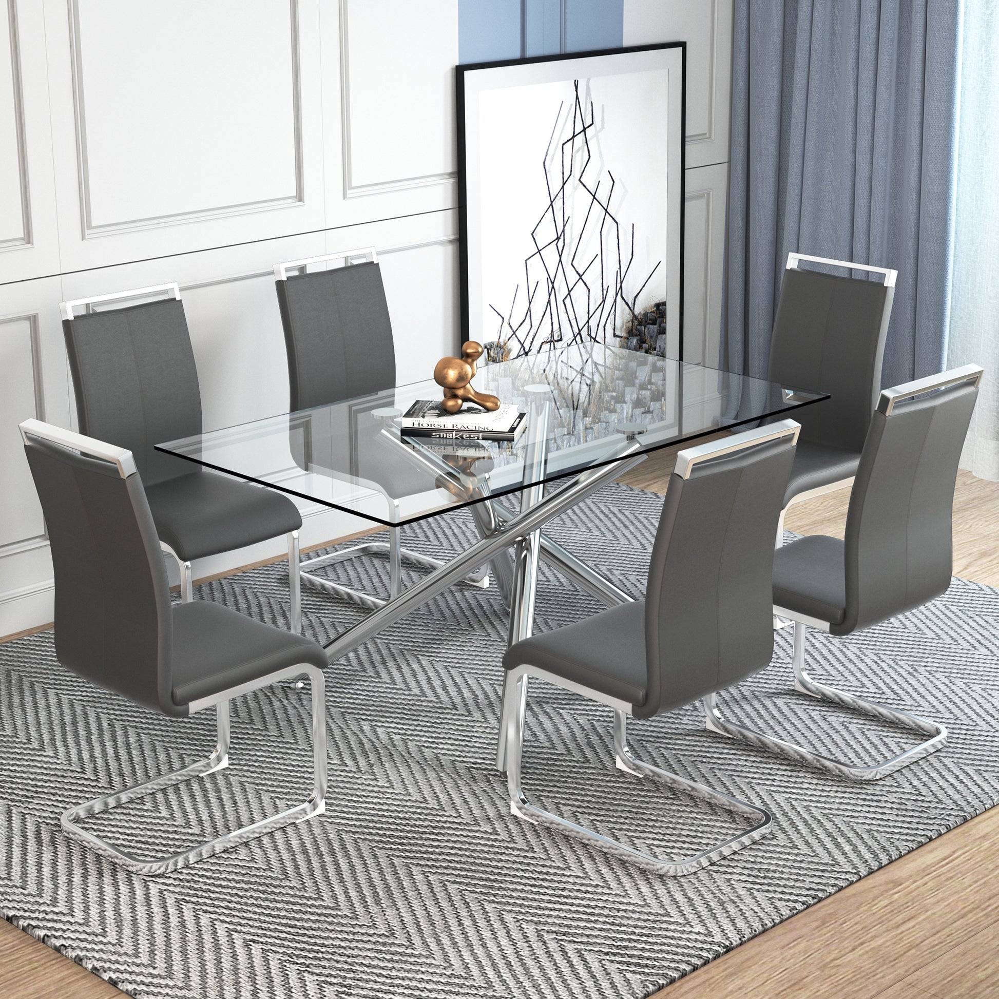 Dining Room Glass Dining Table For And Chairs Buy Marcello Glass
