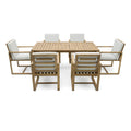 Patio Dining Set Outdoor Dining Table and Chair Set yes-light teak-weather resistant frame-water