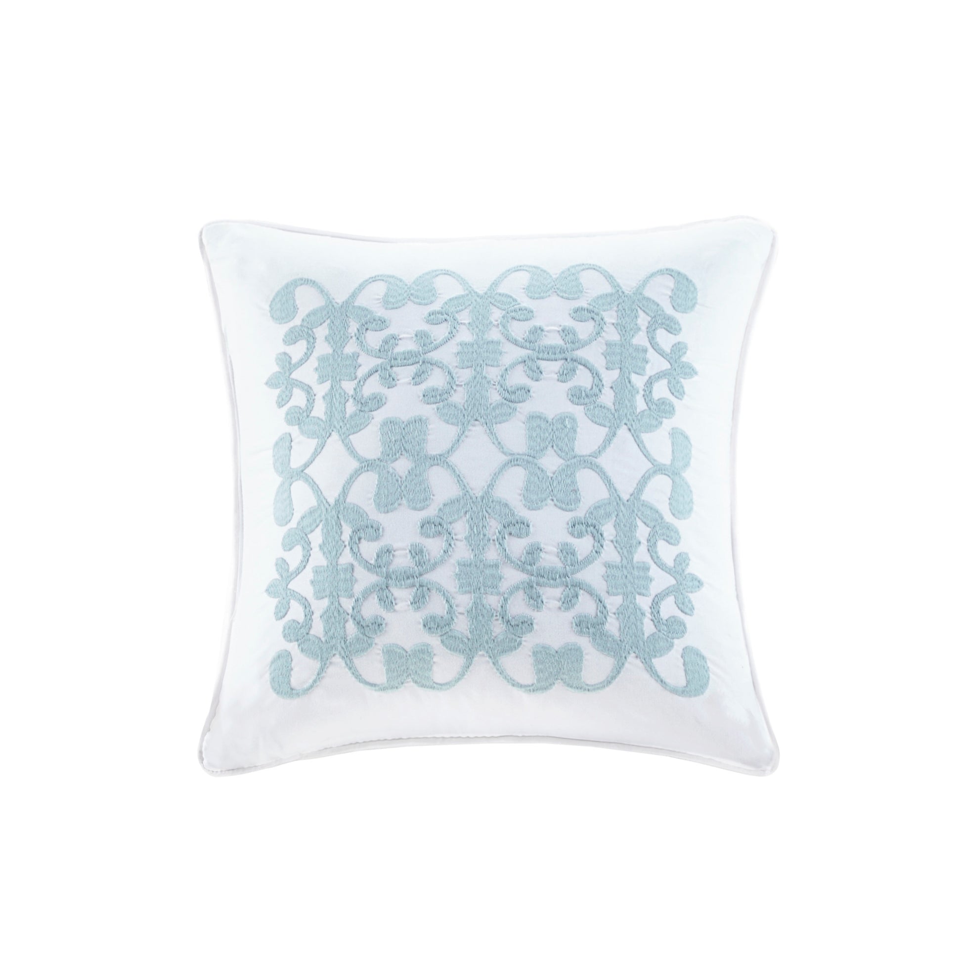 4 Piece Microfiber Reversible Ruffle Quilt Set With Throw Pillow White Full Queen Full White Cotton