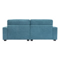 Cozy Duo Blue Loveseat Sofa Blue Solid Wood Mdf 2 Seat