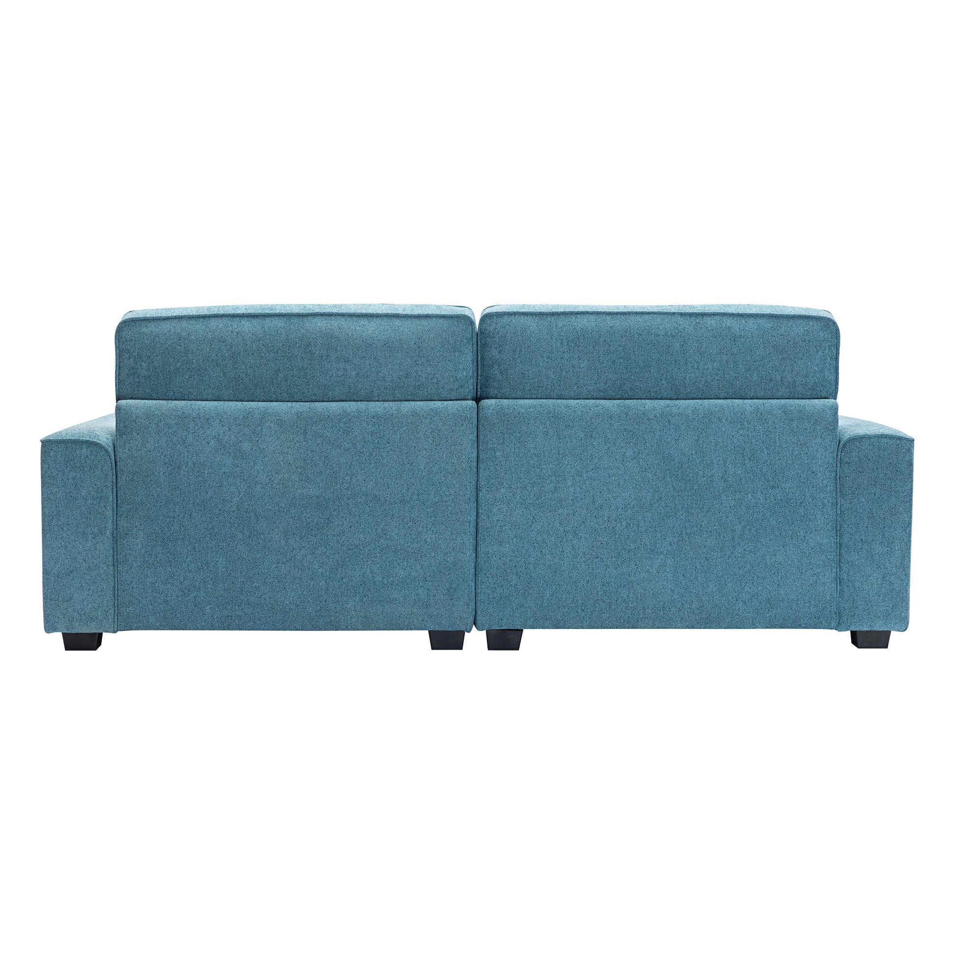 Cozy Duo Blue Loveseat Sofa Blue Solid Wood Mdf 2 Seat