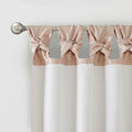 Twist Tab Lined Window Curtain Panel Only 1 Pc Panel Blush Polyester