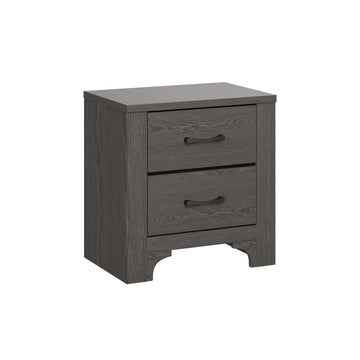 Junipe Brown 2 Drawer Nightstand Brown Engineered Wood