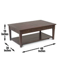 Crestline 3 Piece Table Set Brown Brown Wood