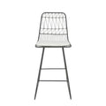 Niez Counter Stool Grey Ivory Iron