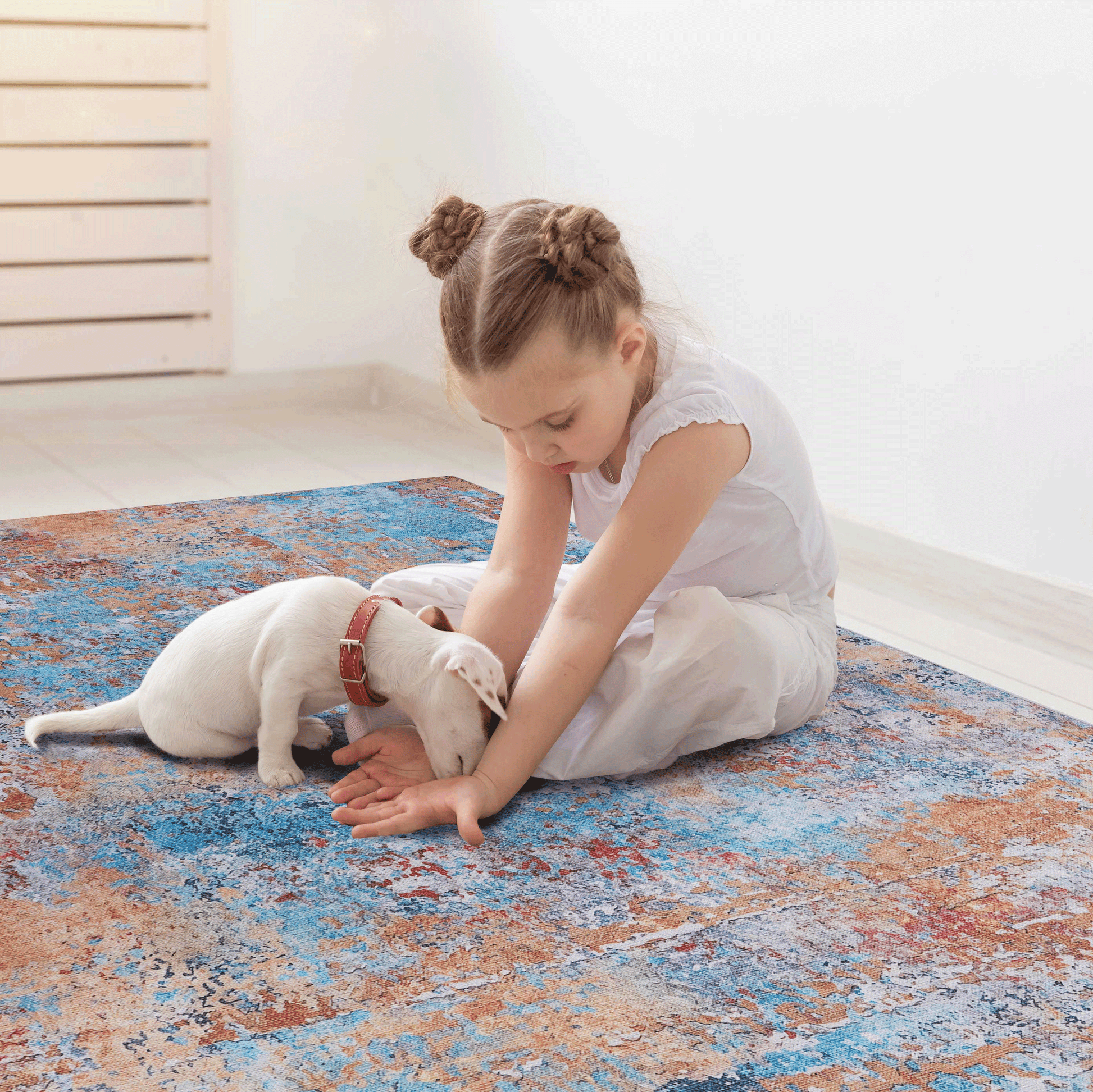 Naar 2X3, Machine Washable Area Rugs, Low Pile, Non Slip, Non Shedding, Foldable, Kid & Pet Friendly Area Rugs For Living Room, Bedroom, Kitchen, Dining Room Rug Perfect Gifts, Multi, 2' X 3' Multi Chenille Polyester