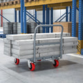 Steel Panel Truck, Heavy Duty Drywall Cart Lumber Cart Platform Truck Flat Cart, 2000Lbs, 6