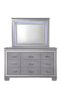 Lillian Dresser Dark Gray Gray Wood