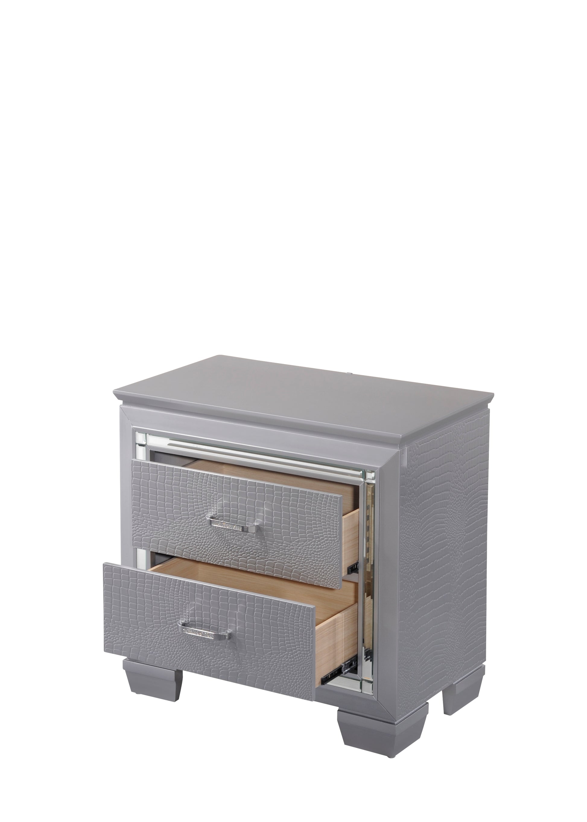 Lillian Nightstand Gray Gray Wood