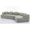 And Upgraded Extended Edition Modular Sofamodern Minimalist Style Sofa, Upholsteredfree Combination, Round Fiber Fabric, Anti Wrinkle Fabric,Dimension Extension,Green Green Polyester Primary Living Space Medium Soft Tight Back Modern Flared Arms Fiber
