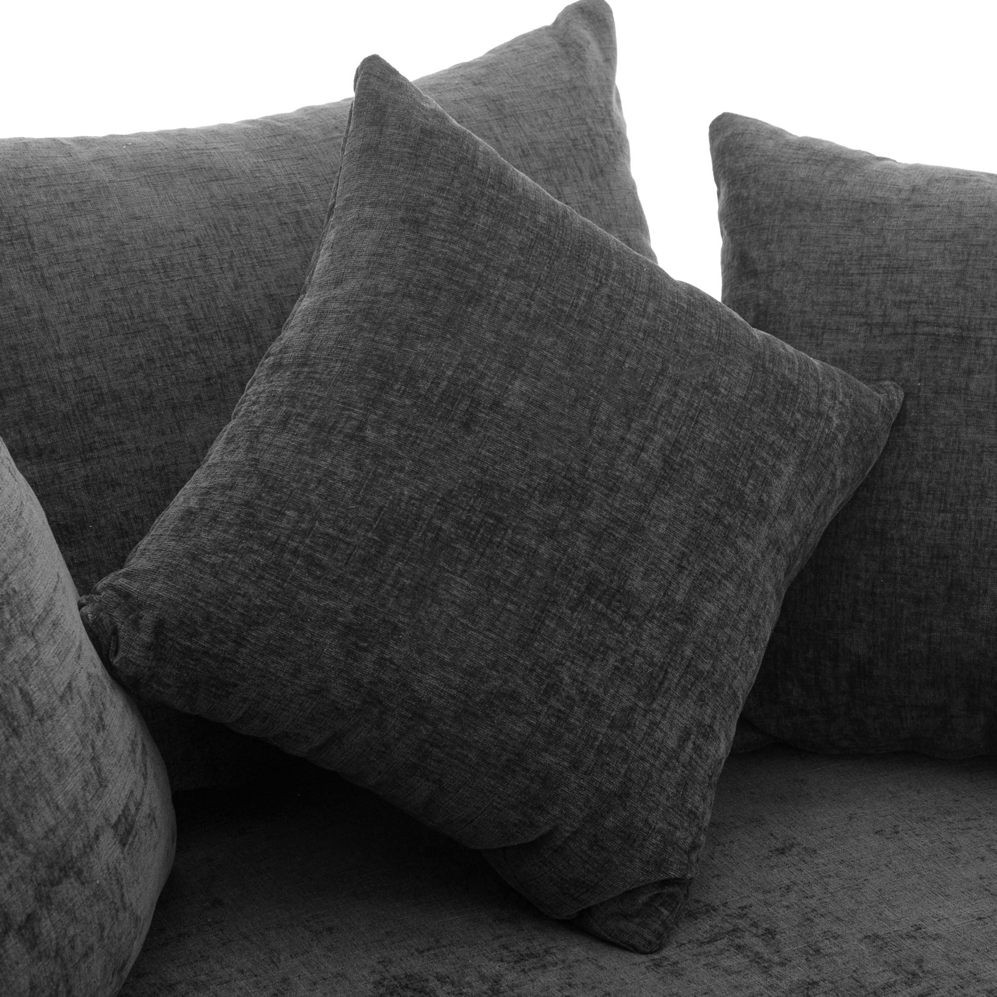 Orisfur. 360 Swivel Accent Barrel Chair With Storage Ottoman & 4 Pillows, Modern Chenille Leisure Chair Round Accent For Living Room, Gray Gray Foam Chenille