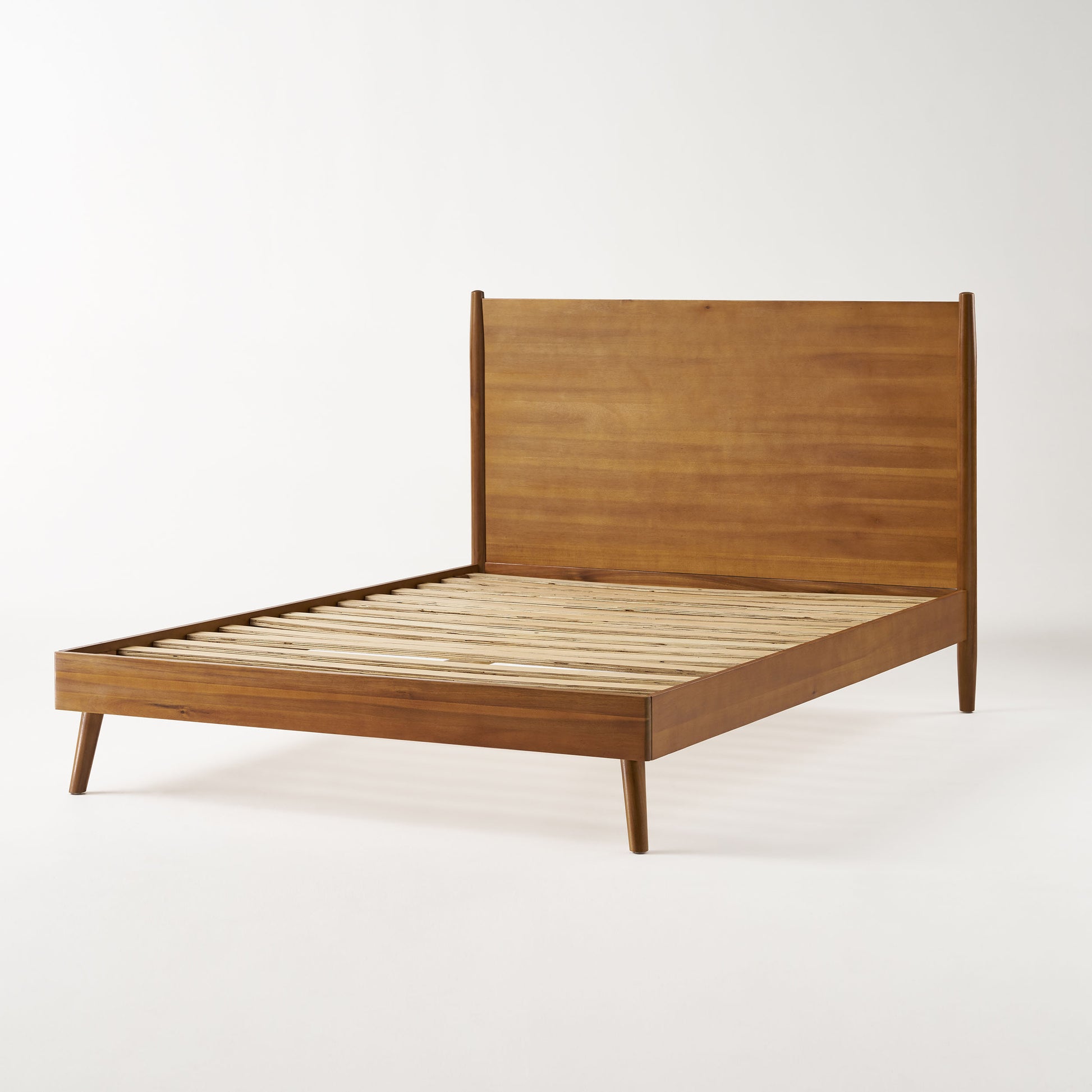 Cohron Solid Wood Platform Bed Cal King Bed California King Natural Acacia Wood