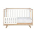 Wooster Toddler Rail In Almond And White Natural Wood Wash Wood