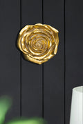 S 2 Gold Rose Hanging Wall Accents Gold Resin