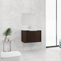 30 Inch Bathroom Vanity With Resin Sink,Soft Close Doors,Float Mounting Design Silver Brown Stripe Bathroom Modern Plywood Plywood