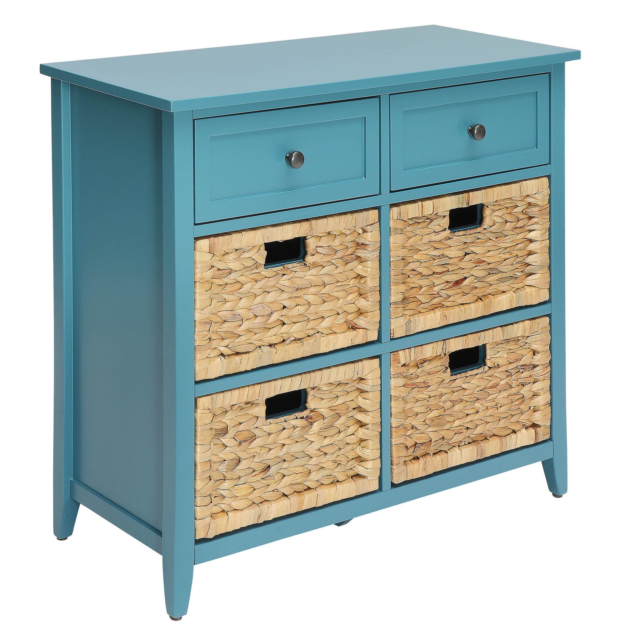 Teal Console Table With Storage - Teal Primary