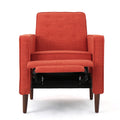 Recliner Orange Fabric