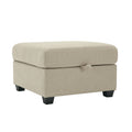 Palmilla Ottoman Beige Beige Polyester 1 Seat