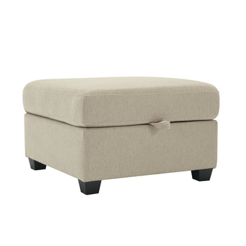Palmilla Ottoman Beige Beige Polyester 1 Seat