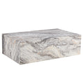 Modern Mdf Coffee Table With Grey Texture Pattern 39.3X23.6X11.8 Inches Stylish And Durable Design Grey Mdf