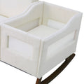 Emerson Nursery Rocker In Ivory Ivory Fabric