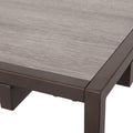 Modern Industrial Coffee Table, Gray And Bronze Grey Primary Living Space Coffee & End Tables Rectangular Mdf