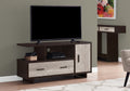 Tv Stand, 48 Inch, Console, Media Entertainment Center, Storage Cabinet, Drawers, Living Room, Bedroom, Brown Laminate, Contemporary, Modern Espresso 80 89 Inches Particle Board