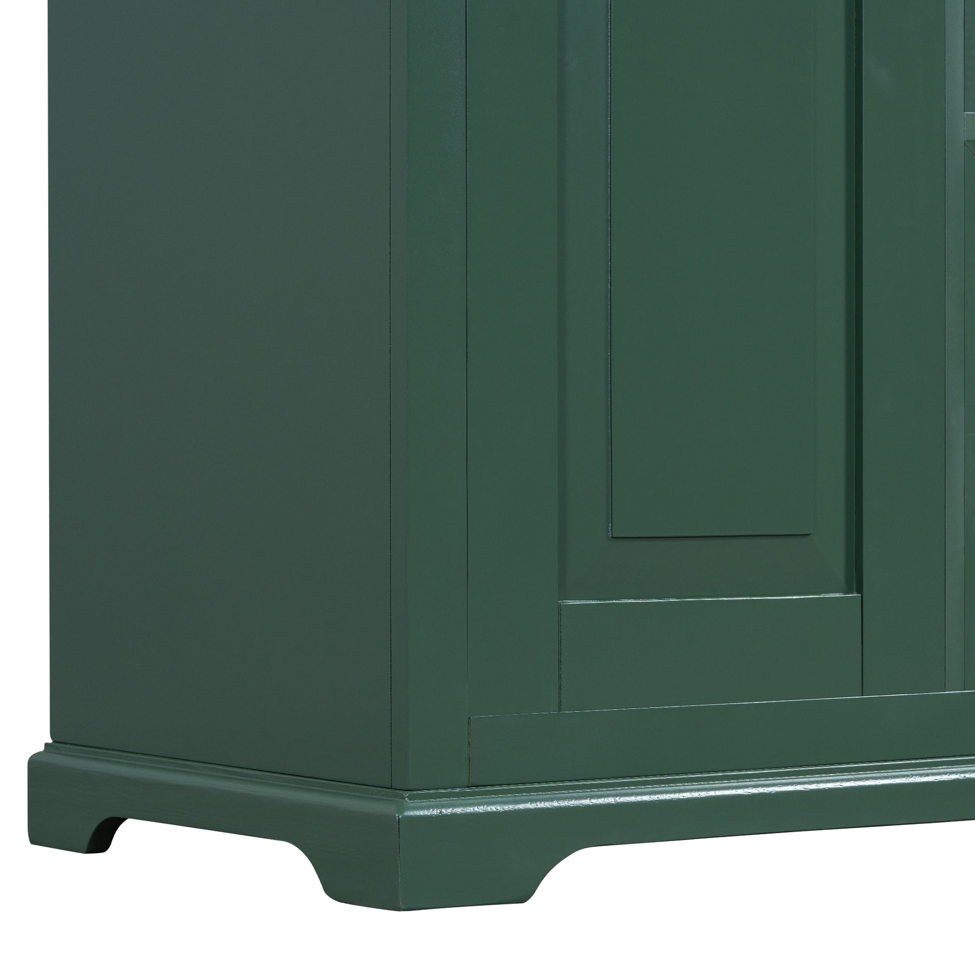 30" Bathroom Vanity With Sink, One Package, Green Bathroom Cabinet With Drawers, Solid Frame And Mdf Board Green Solid Wood Mdf