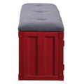 Grey And Red Storage Bench Grey Red Bedroom Shelves Metal