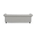 Sofa 3 Seater Grey Fabric 3 Seat