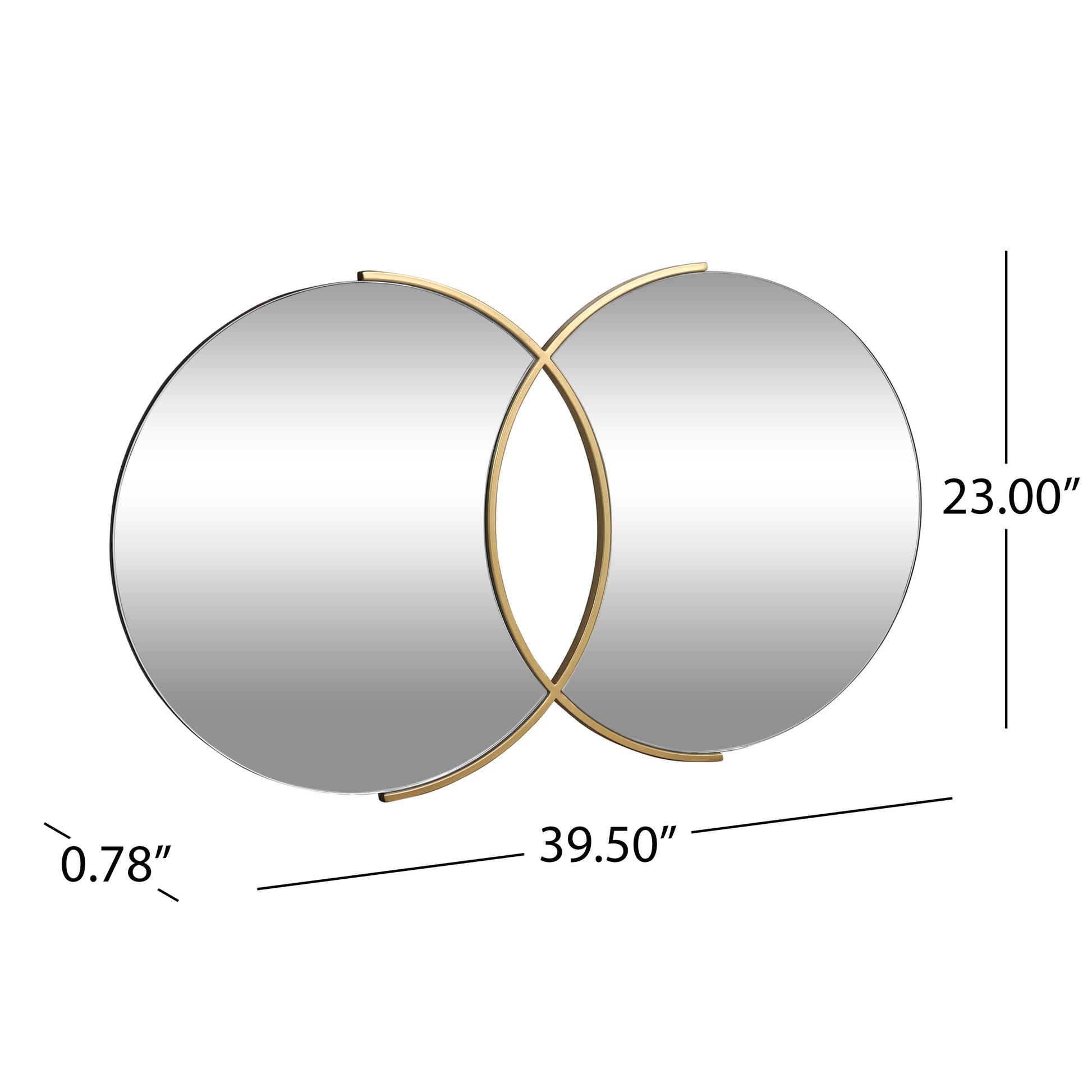 Wall Mirror Gold Iron