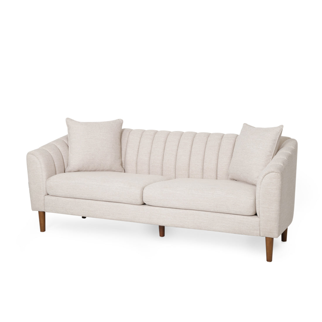 66957.00Abge 3 Seater Sofa A Carton Beige Brown Wood Primary Living Space Foam Fabric 3 Seat