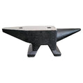 66Lbs Cast Steel Anvil, High Hardness Rugged Round Horn Anvil Blacksmith, Large Countertop And Stable Base, With Round And Square Hole, Metalsmith Tool For Bending And Shaping Black Carbon Steel