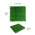 Artificial Grass Turf Tiles Interlocking Set Of 35Pcs, Fake Grass Tiles Self Draining For Pet Indoor Outdoor Flooring Decor, 12X12In Grass Green Grass Green Modern Plastic Plastic