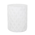 End Table Antique White Magnesium Oxide