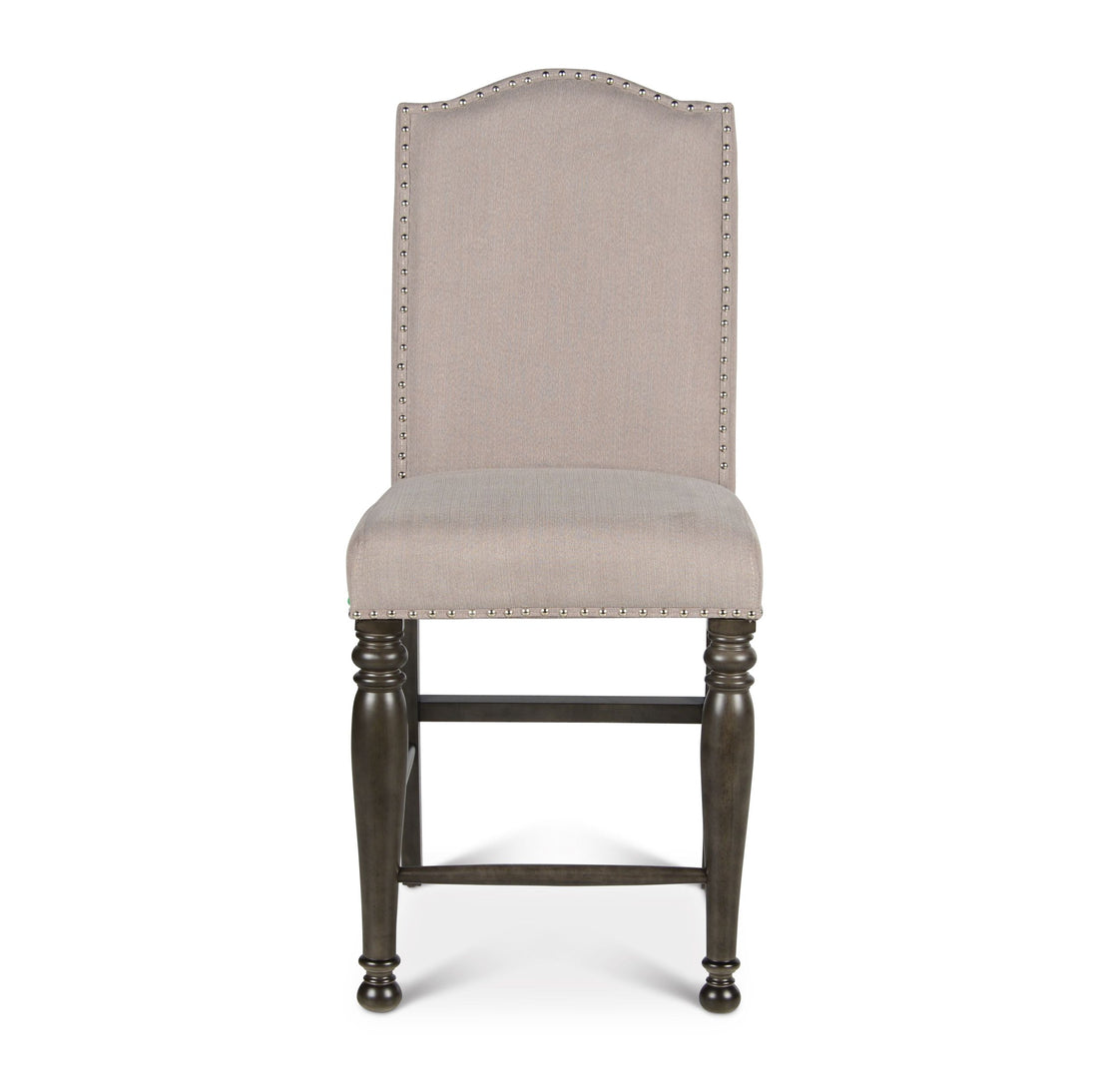 Caswell Counter Chair Set Of 2 Dark Gray Dark Gray Fabric