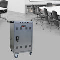 Mobile Charging Cart And Cabinet For Tablets Laptops 35 Device B30Plus Silver Silver Steel Metal
