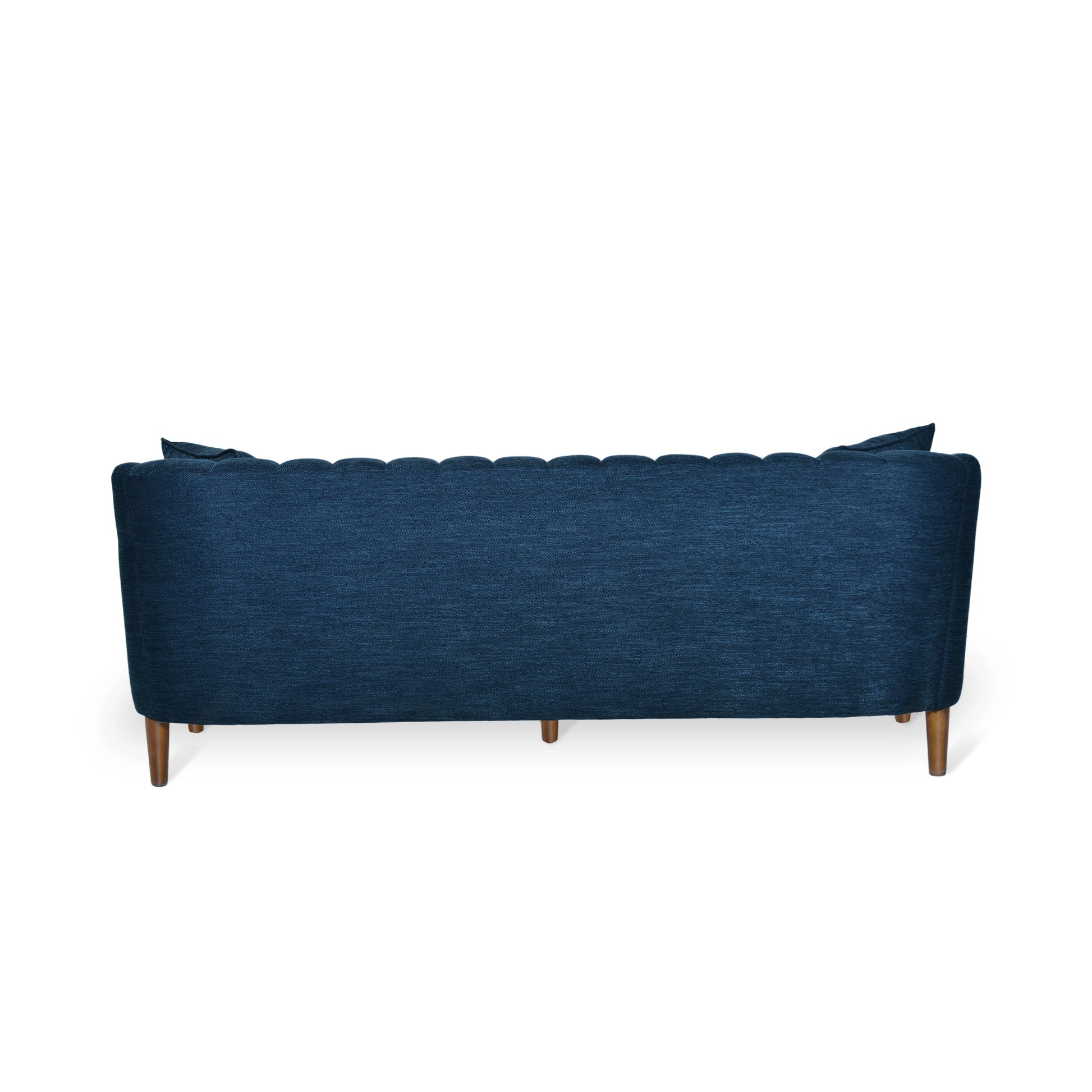 3 Seater Sofa Navy Blue Fabric