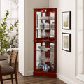 Corner Curio Dispaly Cabinet With Lights,