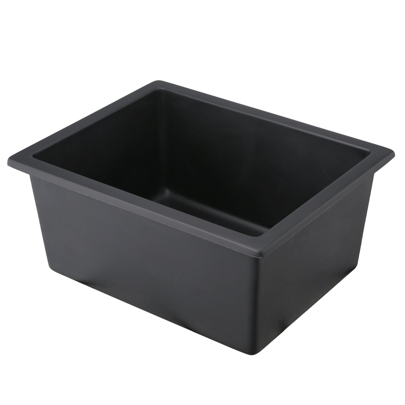 Quartz 13.77" L X 17.71" W Undermount Bar Sink With Basket Strainer Black Quartz