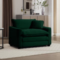 Green Corduroy Fabric, Comfortable Single Chair Deep Seat Sofa With One Pillow, Suitable For Living Room And Bedroom, Club Multiple Occasions Green Corduroy 1 Seat